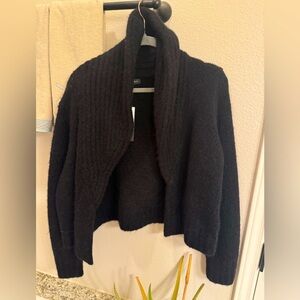 Banana Republic Fluffy Black Cardigan. NWT.